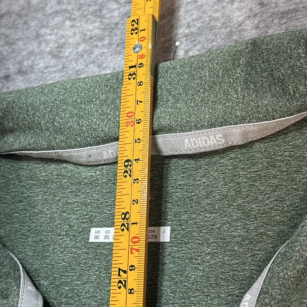 Adidas Polo Mens Size 2XL Heather Green Golf Performance Moisture Wicking - Picture 6 of 9